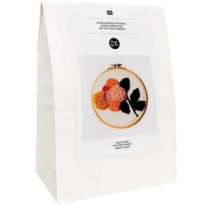 Kit Punch Needle Rico Cadre Fleur