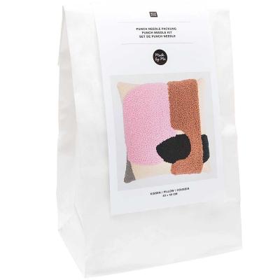 Kit Punch Needle Rico Coussin Rose