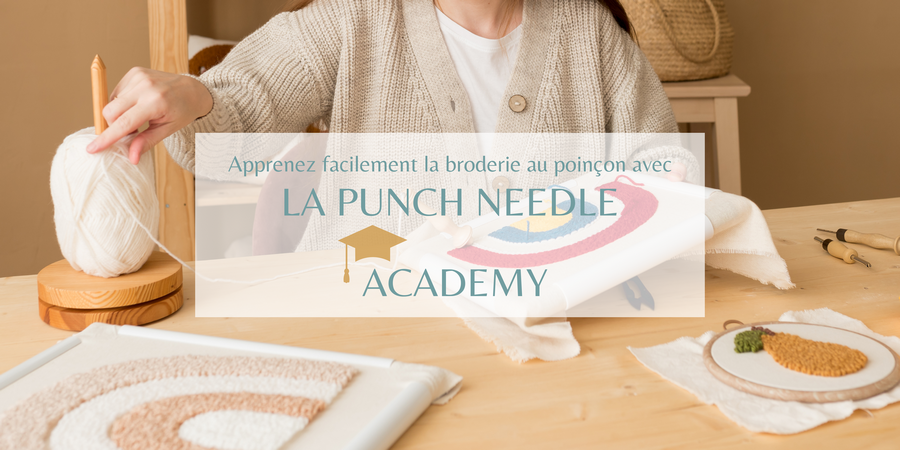 Banniere presentation punch needle academy