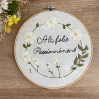 Broderie a la folie paquerettes