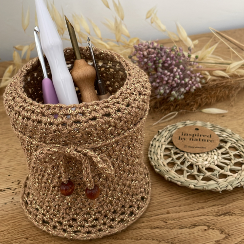 Cache Pot à confiture au crochet