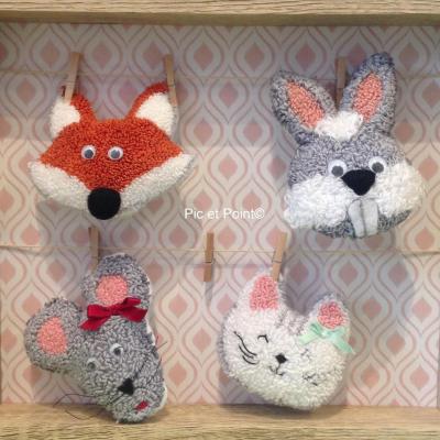 Renard Lapin Souris Chat Punch Needle !