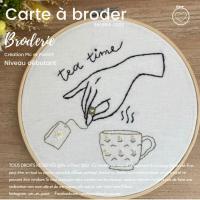 Carte a broder br4 tea time