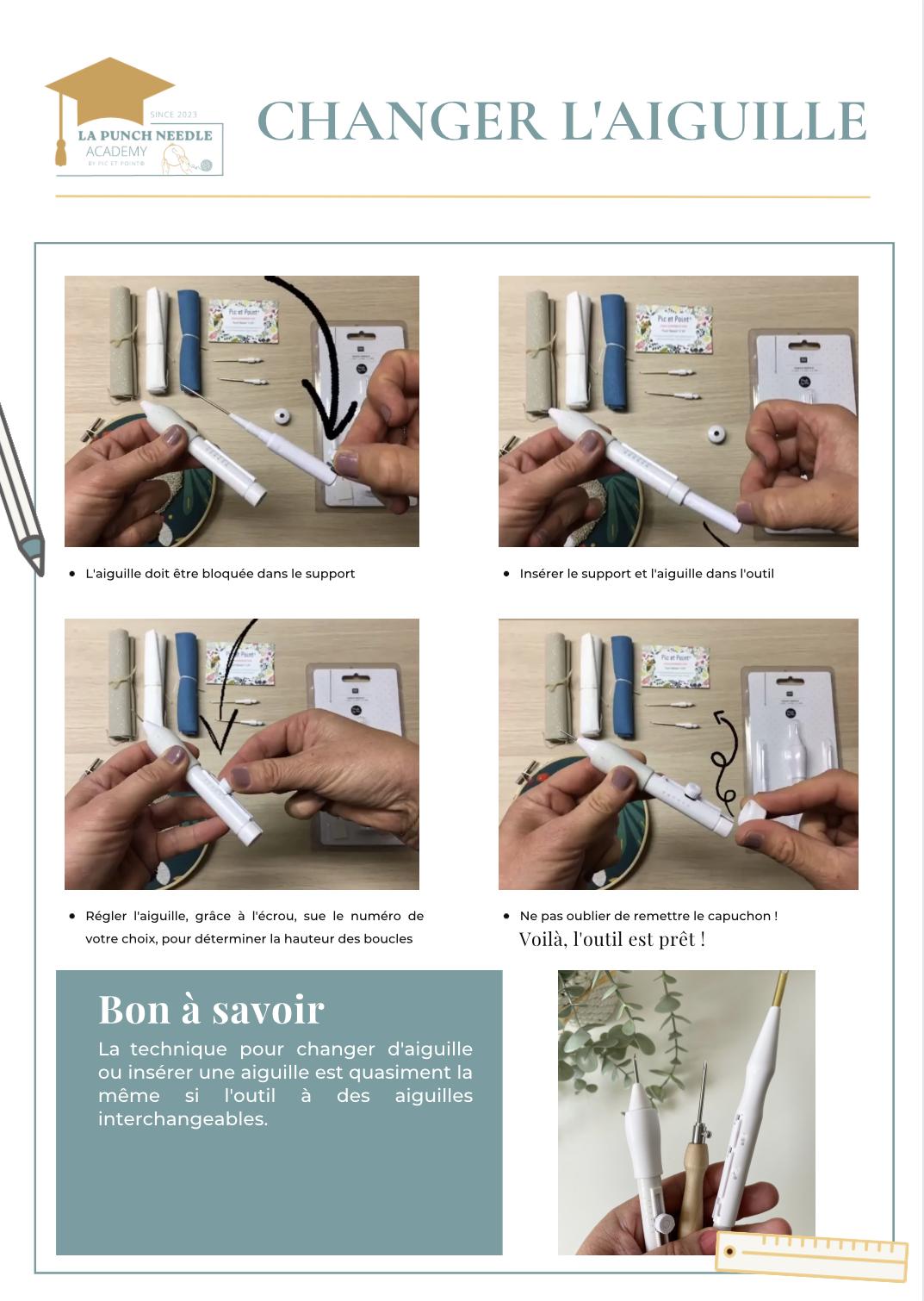 Changer d aiguille punch needle p2