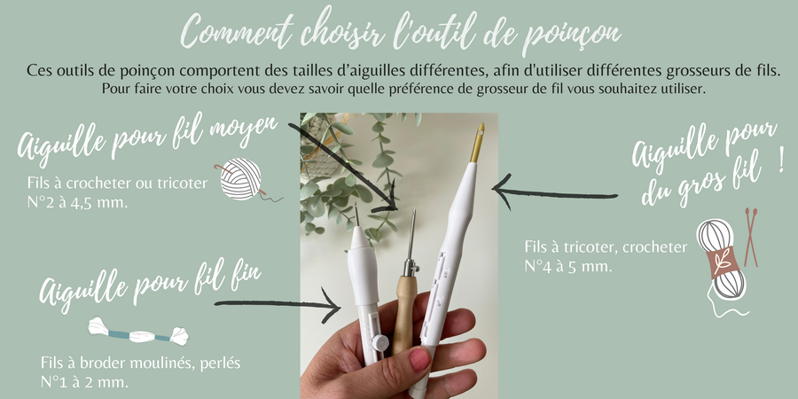 Comment choisir l aiguille punch needle