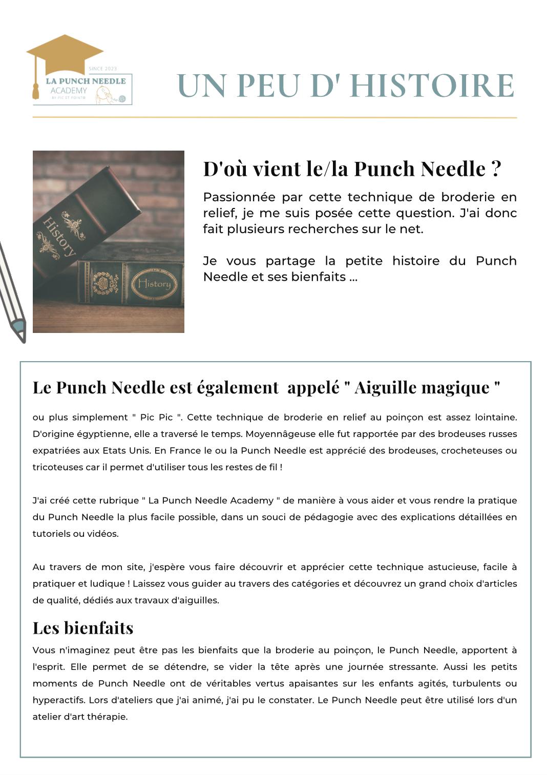 Comment utiliser l aiguille punch needle p3