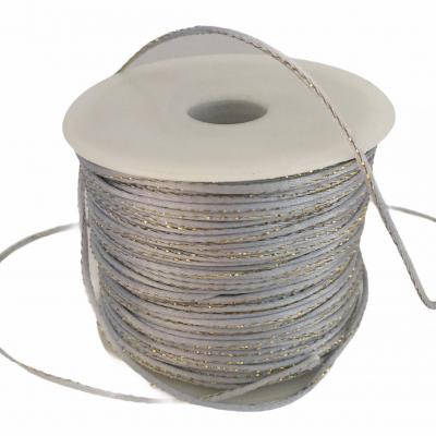 Cordon gris lurex 2 mm