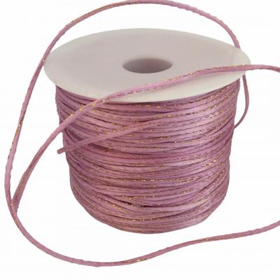 Cordon rose lurex 2 mm