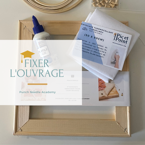 Fixer l ouvrage punch needle