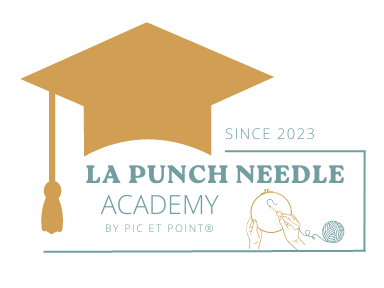 La punch needle academy logo