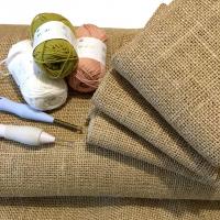 TOILE DE JUTE LUREX OR