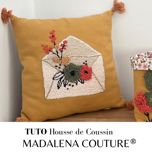 Tuto couture housse de coussin madalena couture